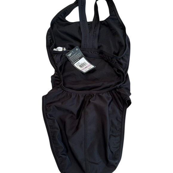 NEW Speedo Women's Swimsuit One Piece Solid Adult, Team Black, 6/32 - Picture 7 of 17